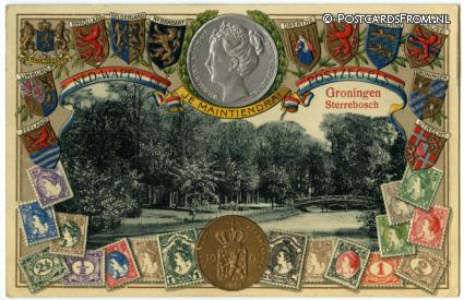 ansichtkaart: Groningen, Sterrebosch