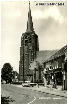 ansichtkaart: Moergestel, Kerkstraat