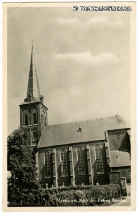 ansichtkaart: Macharen, Kerk St. Petrus Banden