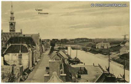 ansichtkaart: Veere, Panorama