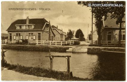 Stolwijk, Haastrechtscheweg ansichtkaart: Stolwijk, Haastrechtscheweg