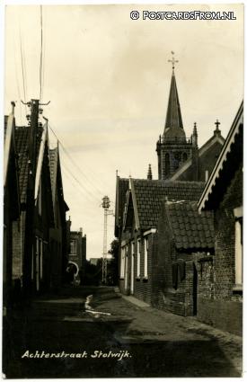 Stolwijk, Achterstraat ansichtkaart: Stolwijk, Achterstraat