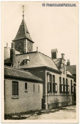 ansichtkaart: Urk, Raadhuis