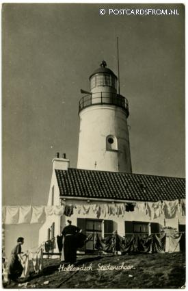 ansichtkaart: Egmond aan Zee, Vuurtoren. Hollandsch Stedenschoon