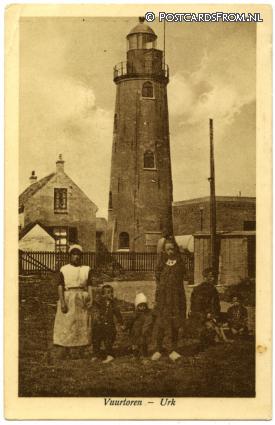 ansichtkaart: Urk, Vuurtoren