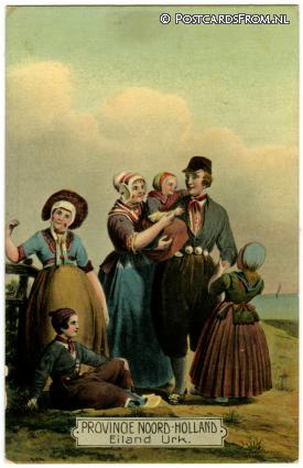 ansichtkaart: Urk, Provincie Noord-Holland. Eiland Urk