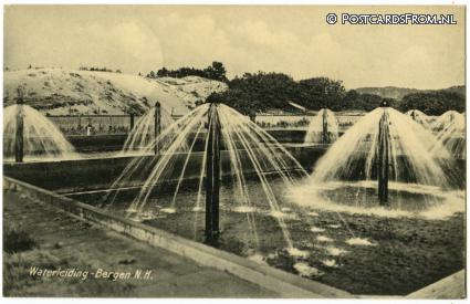 ansichtkaart: Bergen NH, Waterleiding