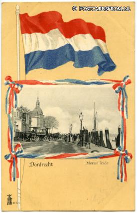 ansichtkaart: Dordrecht, Merwe kade