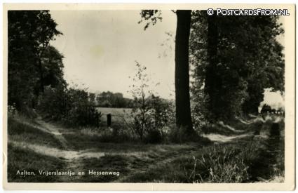 Aalten, Vrijerslaantje en Hessenweg ansichtkaart: Aalten, Vrijerslaantje en Hessenweg