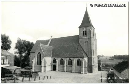 Langerak ZH, N.H. Kerk ansichtkaart: Langerak ZH, N.H. Kerk