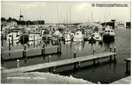 Brouwershaven, Jachthaven ansichtkaart: Brouwershaven, Jachthaven