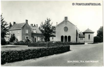 Schijndel, R.K. Kerk Wijbosch ansichtkaart: Schijndel, R.K. Kerk Wijbosch