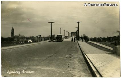 Arnhem, Rijnbrug ansichtkaart: Arnhem, Rijnbrug