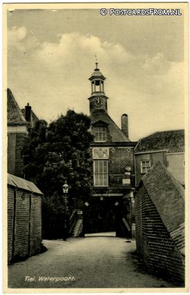ansichtkaart: Tiel, Waterpoort