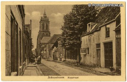 ansichtkaart: Schoonhoven, Koestraat