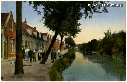 ansichtkaart: Schoonhoven, Oude Singel