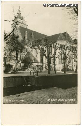 ansichtkaart: Schoonhoven, St. Bartholomeuskerk