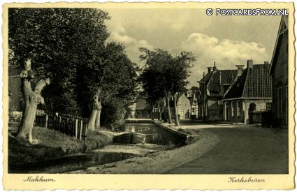 ansichtkaart: Makkum FR, Kerkeburen