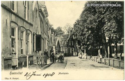 Heenvliet, Marktplein ansichtkaart: Heenvliet, Marktplein