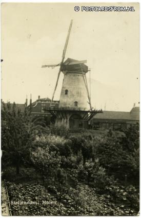 ansichtkaart: Stellendam, Molen