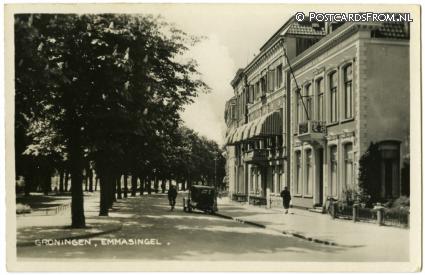 ansichtkaart: Groningen, Emmasingel