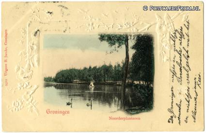 ansichtkaart: Groningen, Noorderplantsoen