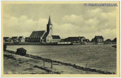 Middenmeer, Gezicht op Middenmeer met Ned. Herv. Kerk ansichtkaart: Middenmeer, Gezicht op Middenmeer met Ned. Herv. Kerk