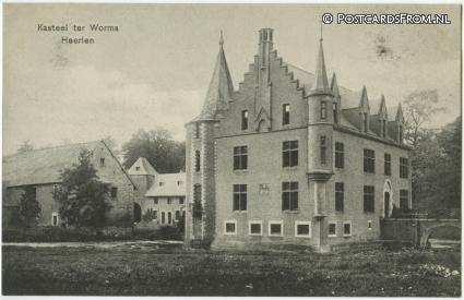 Heerlen, Kasteel ter Worms ansichtkaart: Heerlen, Kasteel ter Worms