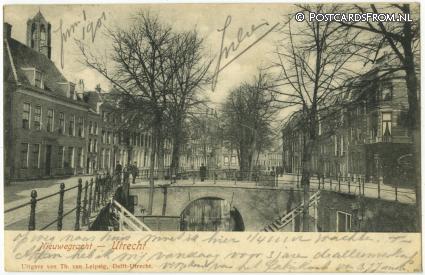 Utrecht, Nieuwegracht ansichtkaart: Utrecht, Nieuwegracht