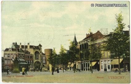 ansichtkaart: Utrecht, Neude