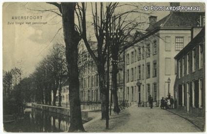 ansichtkaart: Amersfoort, Zuid Singel met pensionaat