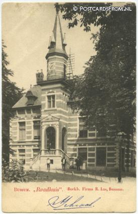 ansichtkaart: Bussum, Raadhuis