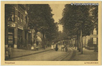 ansichtkaart: Apeldoorn, Dorpstraat
