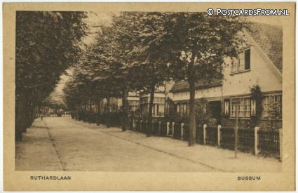 ansichtkaart: Bussum, Ruthardlaan