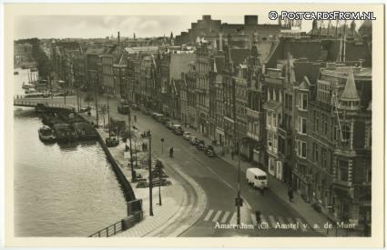 Amsterdam, Centrum. Amstel v.a. de Munt ansichtkaart: Amsterdam, Centrum. Amstel v.a. de Munt