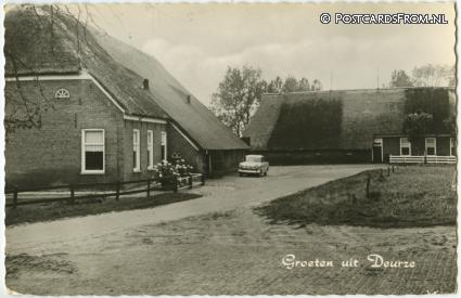 ansichtkaart: Deurze, Groeten uit