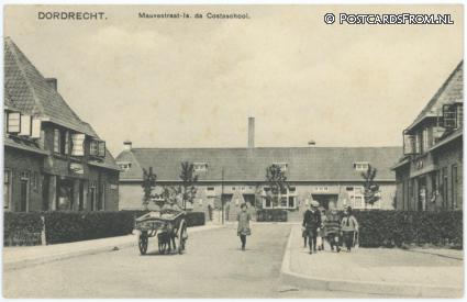 Dordrecht, Mauvestraat - ls. da Costaschool ansichtkaart: Dordrecht, Mauvestraat - ls. da Costaschool