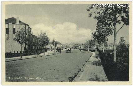 Dordrecht, Krommedijk ansichtkaart: Dordrecht, Krommedijk