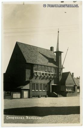 Opperdoes, Raadhuis ansichtkaart: Opperdoes, Raadhuis