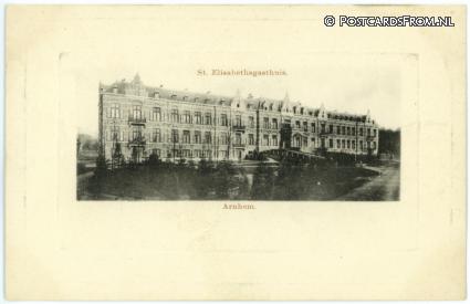ansichtkaart: Arnhem, St. Elisabethgasthuis
