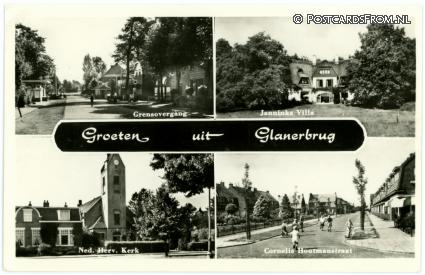 Glane, Glanerbrug. Groeten uit ansichtkaart: Glane, Glanerbrug. Groeten uit