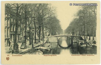 ansichtkaart: Amsterdam, Reguliersgracht
