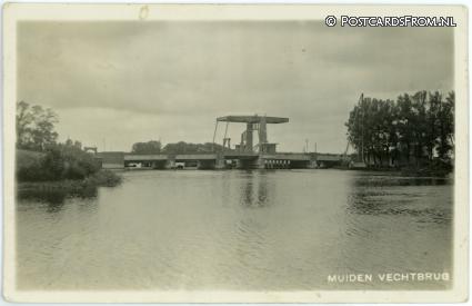 ansichtkaart: Muiden, Vechtbrug