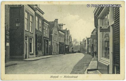 ansichtkaart: Meppel, Molenstraat. H. van Linge, Bakkerij