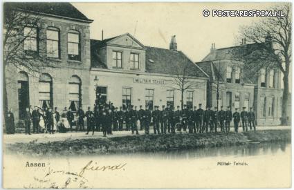 ansichtkaart: Assen, Militair Tehuis