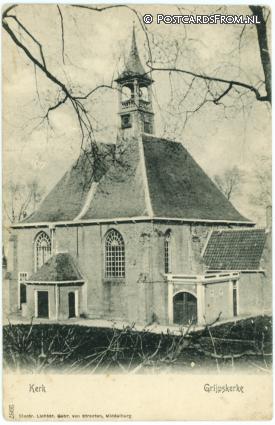 Grijpskerke, Kerk ansichtkaart: Grijpskerke, Kerk