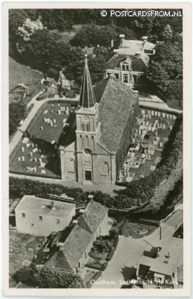 Oosthem, Luchtfoto N.H. Kerk ansichtkaart: Oosthem, Luchtfoto N.H. Kerk