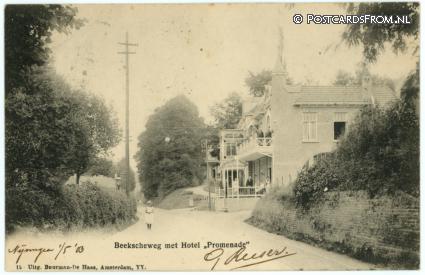 ansichtkaart: Ubbergen, ? Beekscheweg met Hotel 'Promenade'