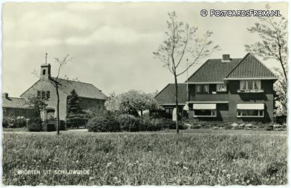 Schildwolde, Groeten uit ansichtkaart: Schildwolde, Groeten uit