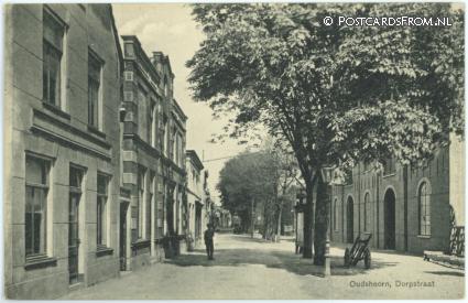 ansichtkaart: Oudshoorn, Dorpstraat